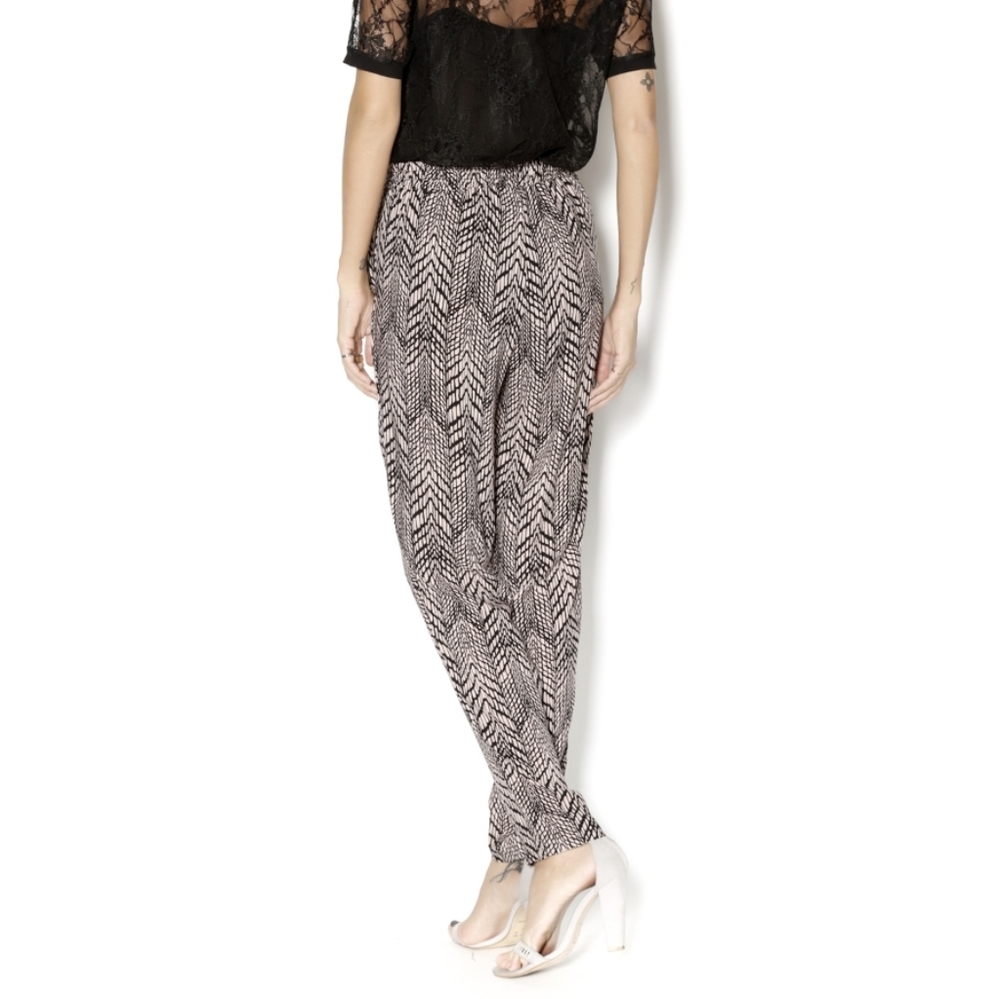 Animal Print Bohemian Tapered Pants Size Small
